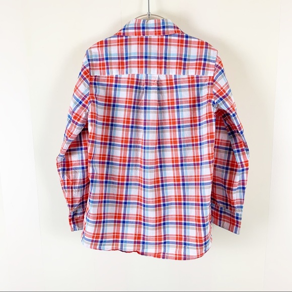 Lands’ End Plaid Cotton Button Down Shirt - Picture 2 of 8